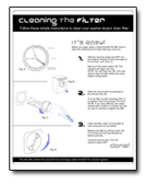Drain/Lint Filter Cleaning Instructions