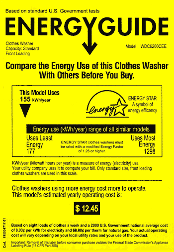 WDC6200CEE EnergyGuide